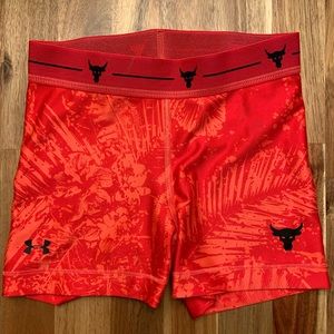 Brand New Without Tags Women’s Project Rock HeatGear Shorty Compression Shorts